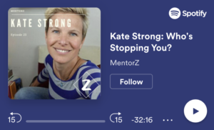 Kate Strong interview on What's Stopping You?